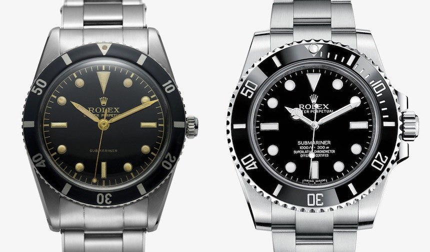 Rolex-Submariner-Old-New-Comparison-1957-2014