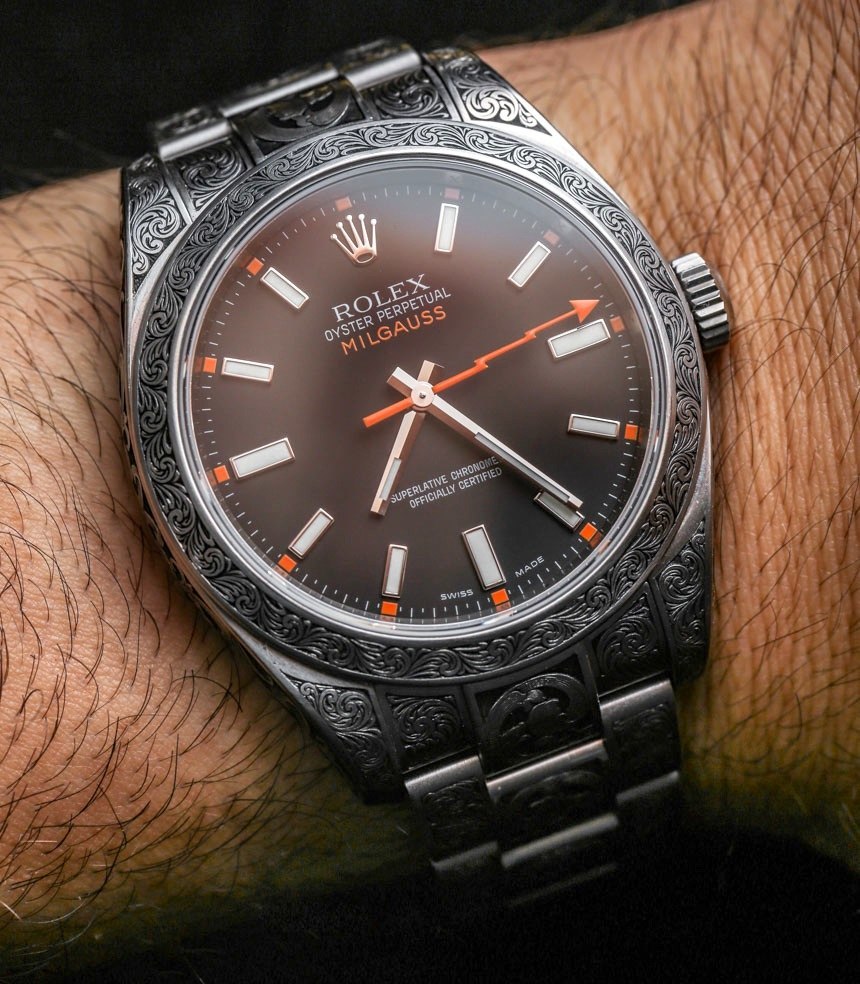 Rolex Milgauss Engraved By MadeWorn Watch Review