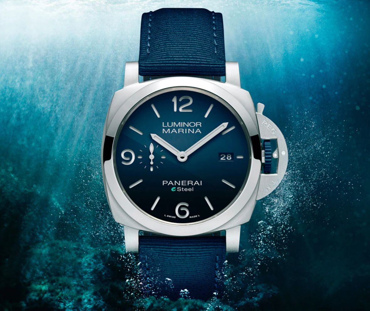 Panerai Luminor Marina eSteel recycled materials