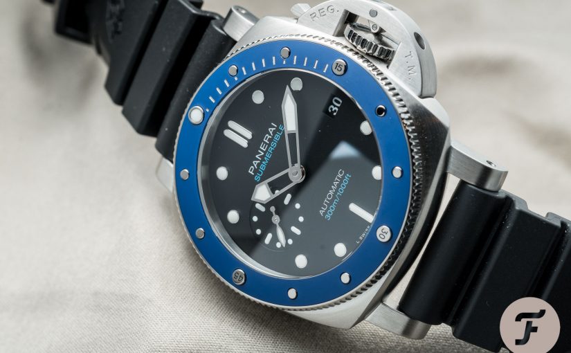 The Panerai Submersible PAM01209 Azzurro Dive Replica Watch