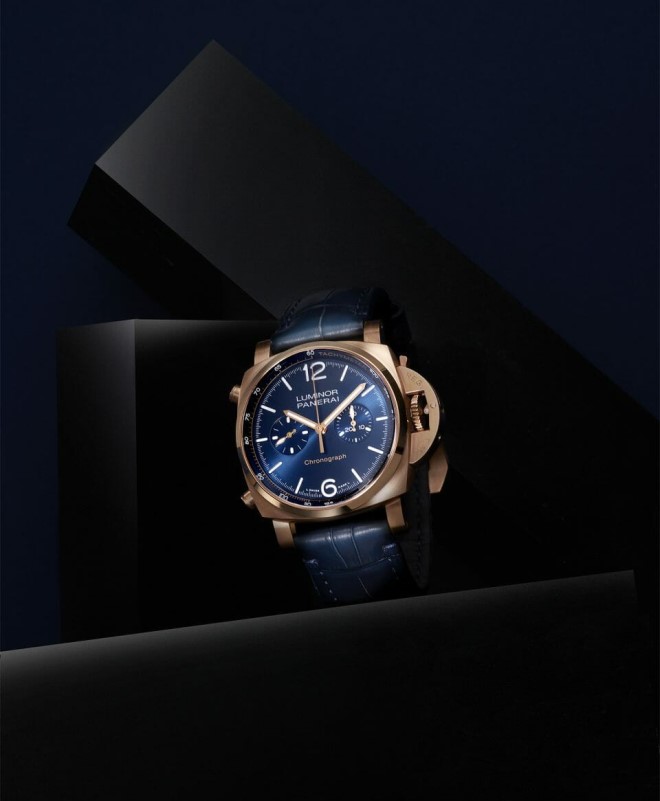 Panerai Luminor Chrono Goldtech Blu Notte PAM01111